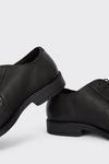 Burton Black Textured Leather Derby Shoes thumbnail 4