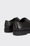 Burton Black Leather Brogue Shoes With Chunky Sole thumbnail 4