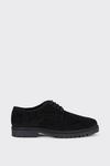 Burton Black Suede Derby Shoes With Chunky Sole thumbnail 1