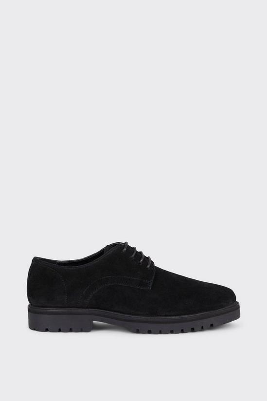 Burton Black Suede Derby Shoes With Chunky Sole 1