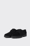 Burton Black Suede Derby Shoes With Chunky Sole thumbnail 2