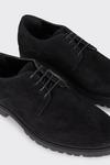 Burton Black Suede Derby Shoes With Chunky Sole thumbnail 3
