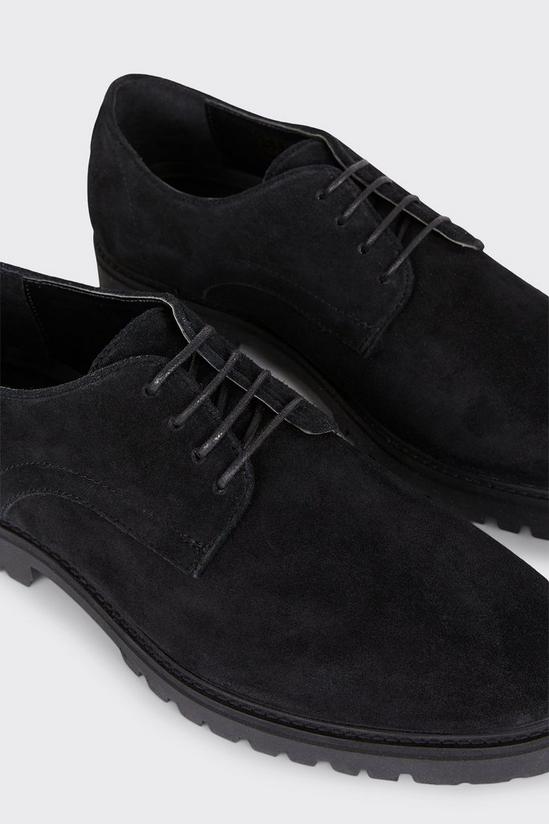 Burton Black Suede Derby Shoes With Chunky Sole 3