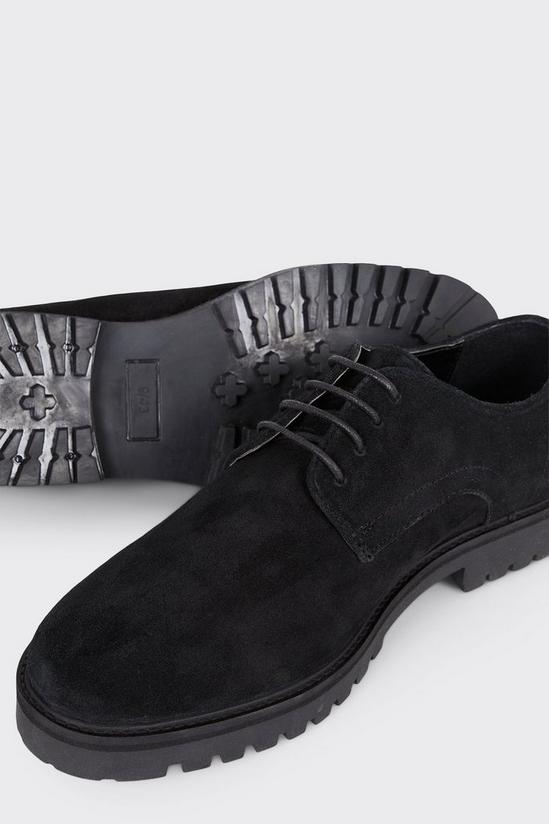 Burton Black Suede Derby Shoes With Chunky Sole 4