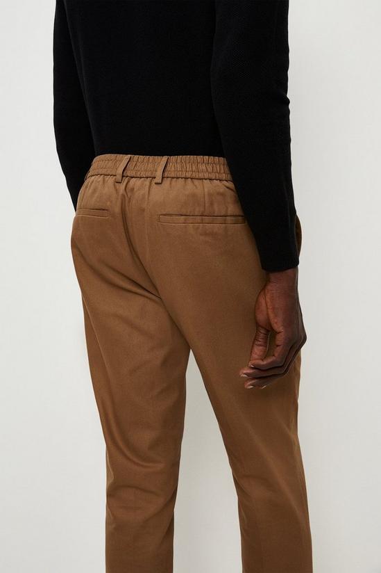 Burton Slim Fit Brown Pleat Front Trousers 4