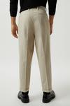 Burton Tapered Fit Stone Pleat Front Trousers thumbnail 3