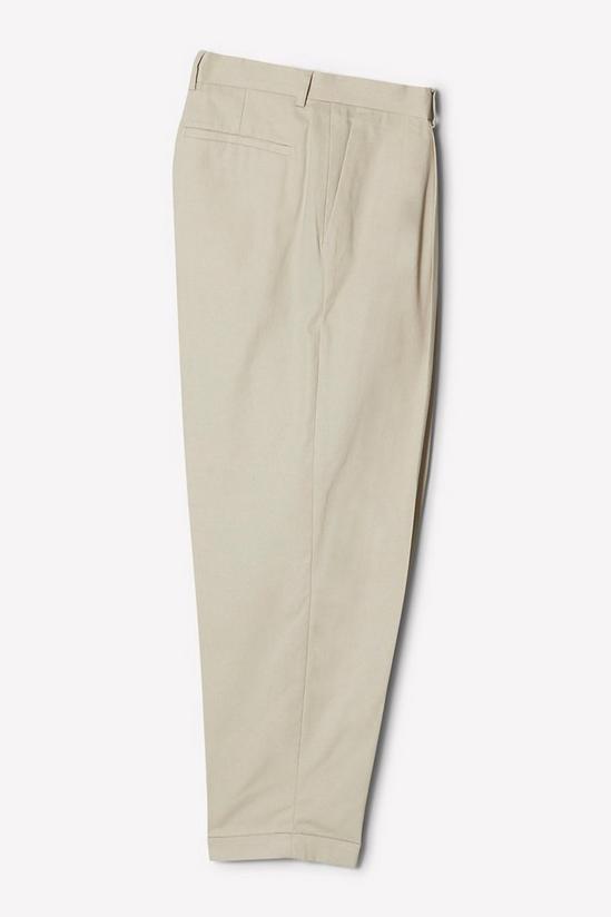 Burton Tapered Fit Stone Pleat Front Trousers 5