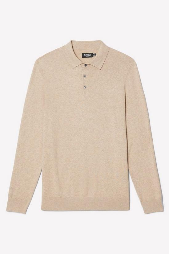 Burton Cotton Rich Stone Knitted Polo Shirt 5