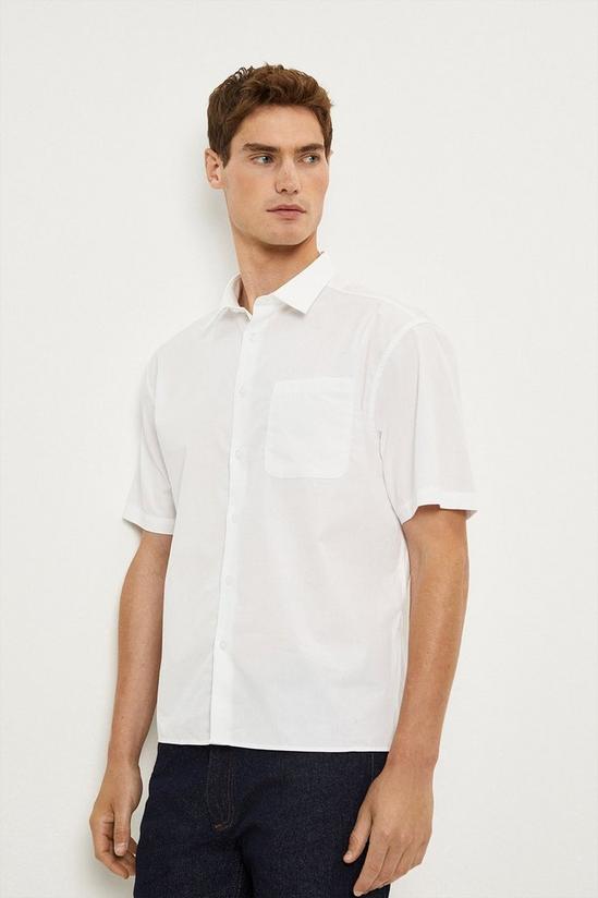 Burton Regular Fit White Short Sleeve Shirt 1