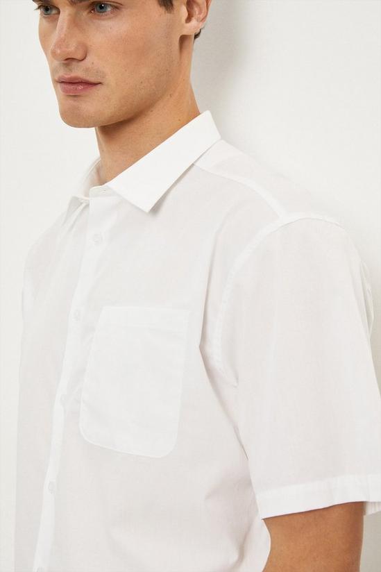 Burton Regular Fit White Short Sleeve Shirt 4