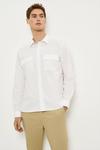 Burton Regular Fit White Long Sleeve Twin Pocket Shirt thumbnail 1