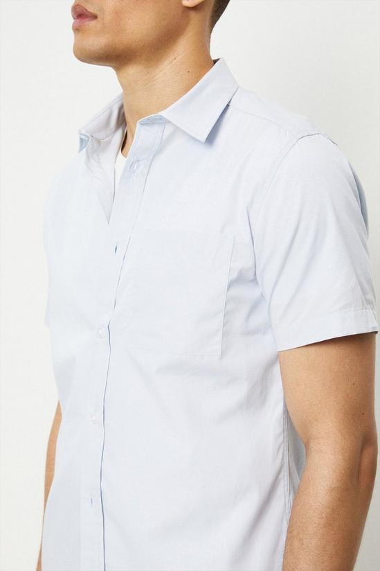 Burton Regular Fit Short Sleeve Cotton Shirt 4