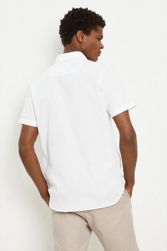 Burton White Short Sleeve Twill Shirt 3