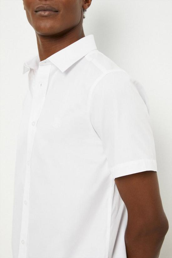 Burton White Short Sleeve Twill Shirt 4
