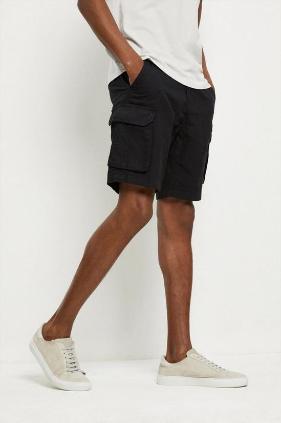 Burton Black Cargo Shorts 1