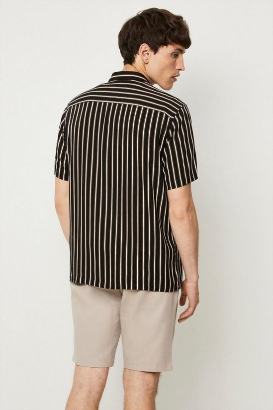 Burton Black Short Sleeve Stripe Shirt 3