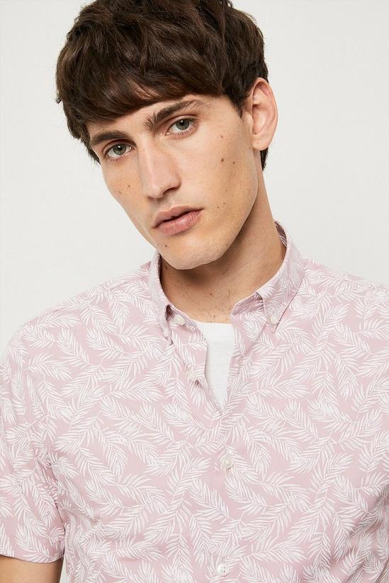 Burton Pink Short Sleeve Print Shirt 4