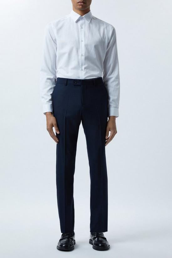 Burton Slim Fit Indigo Marl Suit Trouser 2