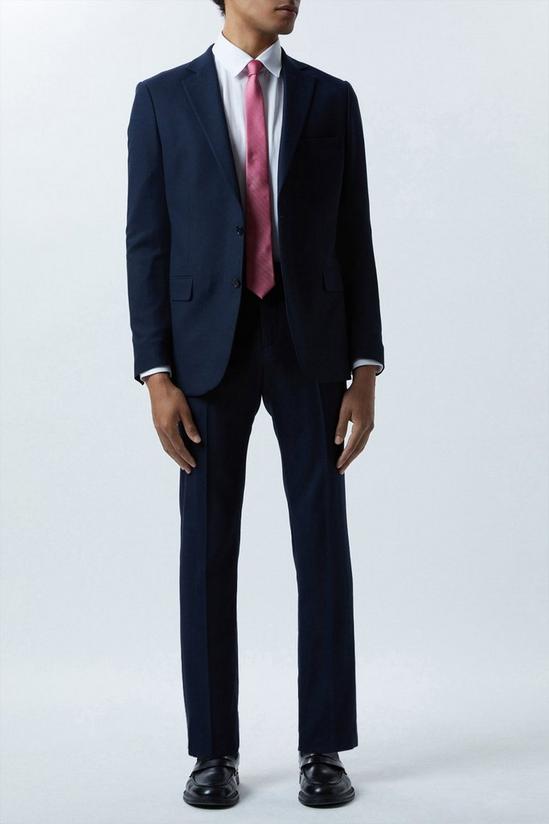 Burton Slim Fit Indigo Marl Suit Jacket 1