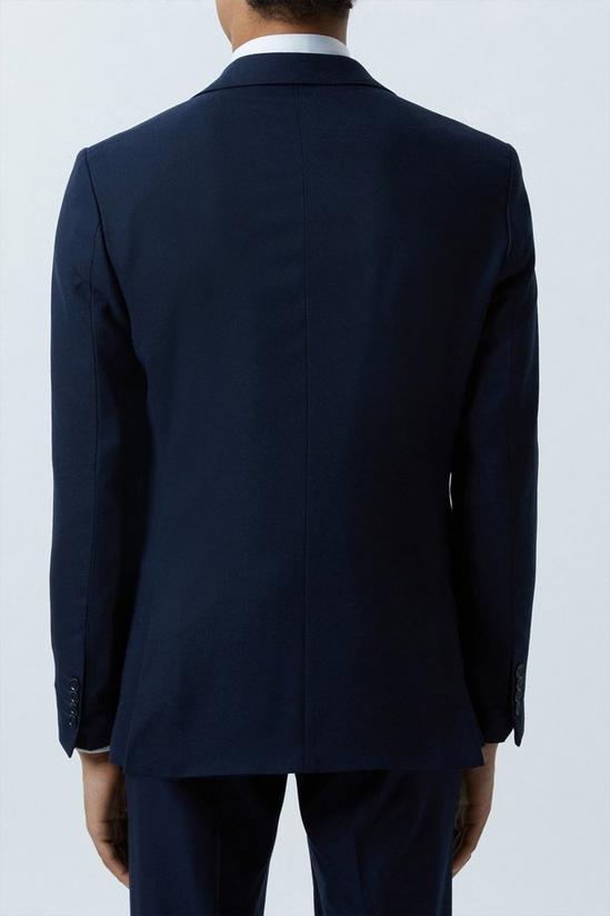 Burton Slim Fit Indigo Marl Suit Jacket 3