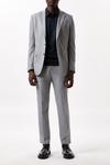 Burton Slim Fit Mid Grey Marl Suit Jacket thumbnail 1