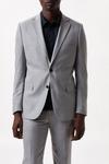 Burton Slim Fit Mid Grey Marl Suit Jacket thumbnail 2