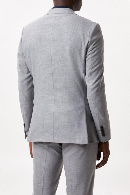 Burton Slim Fit Mid Grey Marl Suit Jacket 3