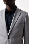 Burton Slim Fit Mid Grey Marl Suit Jacket thumbnail 5