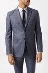 Burton Skinny Fit Blue Check Suit Jacket thumbnail 2