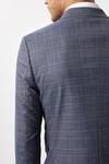 Burton Skinny Fit Blue Check Suit Jacket thumbnail 6