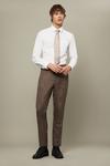 Burton Skinny Fit Neutral Check Suit Trouser thumbnail 2