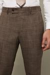 Burton Skinny Fit Neutral Check Suit Trouser thumbnail 4
