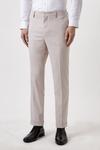 Burton Slim Fit Pink Slub Suit Trousers thumbnail 2
