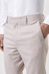 Burton Slim Fit Pink Slub Suit Trousers thumbnail 4