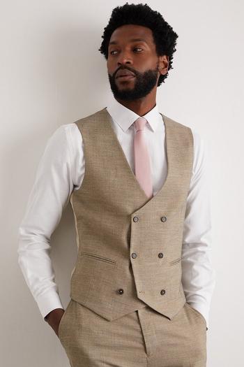 Related Product Slim Fit Stone End On End Waistcoat