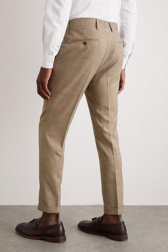 Burton Slim Fit Stone End On End Suit Trousers 3