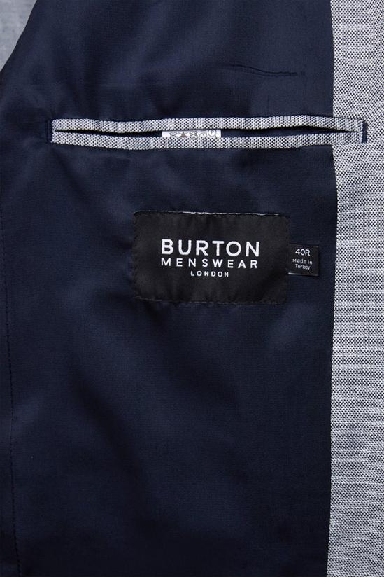 Burton Slim Fit Chambray Blue Slub Waistcoat 6