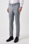 Burton Slim Fit Chambray Blue Slub Suit Trousers thumbnail 2