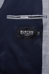Burton Slim Fit Chambray Blue Slub Suit Jacket thumbnail 6