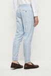 Burton Slim Fit Light Blue Slub Suit Trousers thumbnail 3