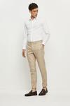 Burton Skinny Fit Stone Textured Check Suit Trousers thumbnail 2