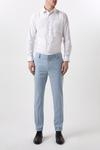 Burton Skinny Fit Pale Blue End On End Suit Trousers thumbnail 1