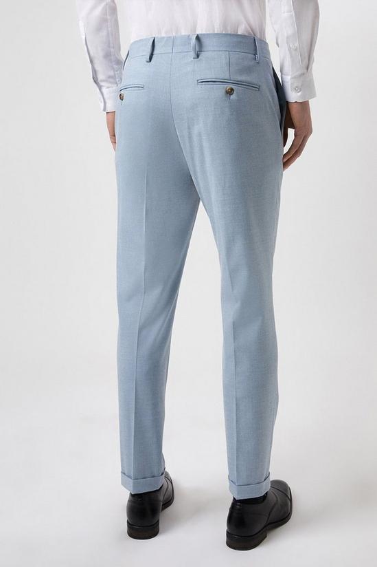 Burton Skinny Fit Pale Blue End On End Suit Trousers 3