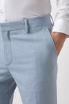 Burton Skinny Fit Pale Blue End On End Suit Trousers thumbnail 4