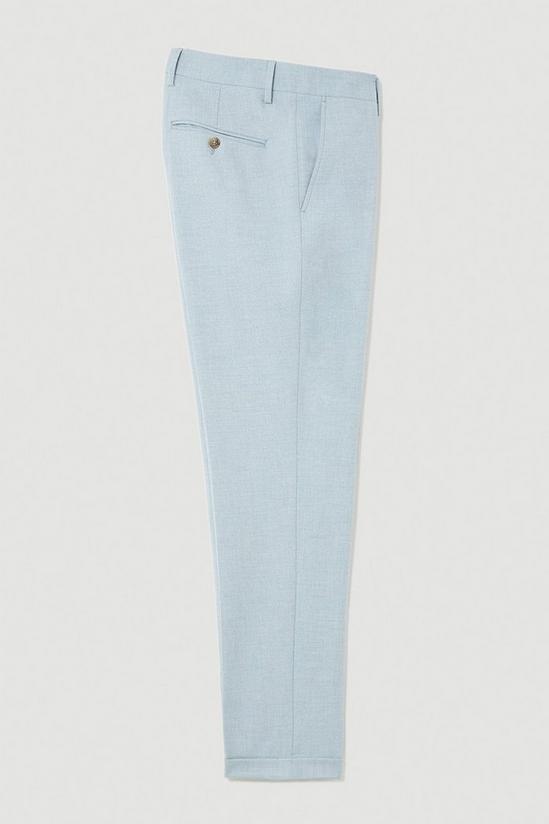 Burton Skinny Fit Pale Blue End On End Suit Trousers 5