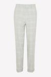 Burton Tailored Fit Grey Textured Check Suit Trousers thumbnail 4