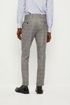 Burton Skinny Fit Grey Blue Pow Check Suit Trousers thumbnail 3