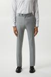 Burton Slim Fit Mid Grey Marl Suit Trousers thumbnail 1