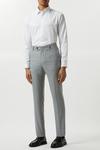 Burton Slim Fit Mid Grey Marl Suit Trousers thumbnail 2
