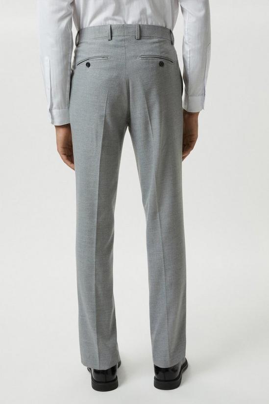 Burton Slim Fit Mid Grey Marl Suit Trousers 3